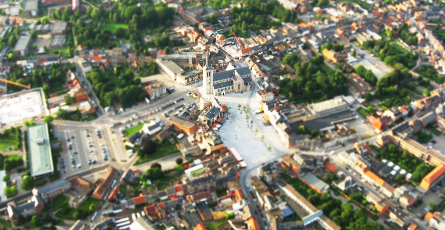 luchtfoto Geel Centrum