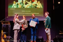 people on stage
